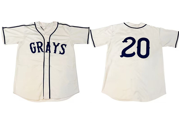 Men's Homestead Grays Active Player Custom White Stitched Baseball Jersey Men's Homestead Grays Active Player Custom White Stitched Baseball Jersey